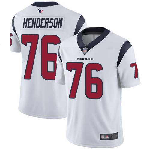 Houston Texans Limited White Men Seantrel Henderson Road Jersey NFL Football #76 Vapor Untouchable->houston texans->NFL Jersey